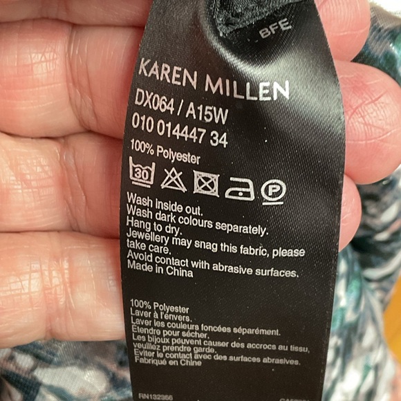 Karen Millen Pleated  Patterned Midi Dress - Picture 12 of 13